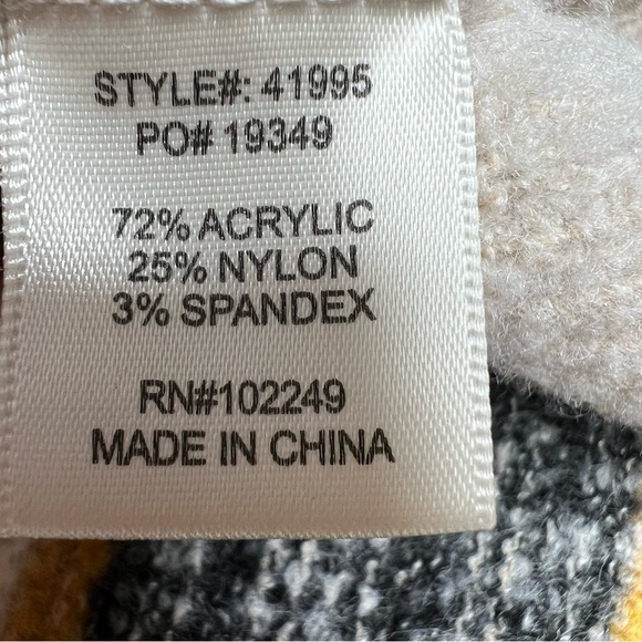 SKIES ARE BLUE Multi Colored Long Sleeve Cropped Sweater Women's Size XS - Picture 15 of 16